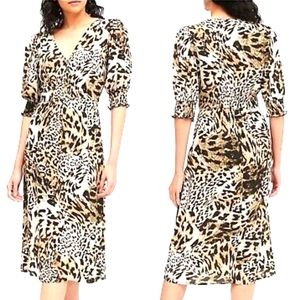 Banana Republic Leopard Print Flowy Dress